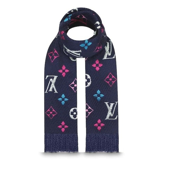 Louis Vuitton Multi Color Wool and Silk Wrap - Picture 3 of 4